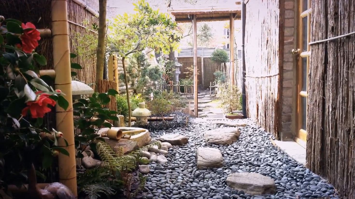 Bonsai garden design detail